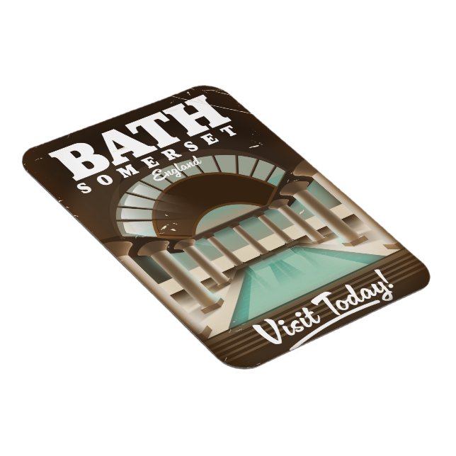 Imán Afiche de viaje de Bath Somerset England (Lado Derecho)