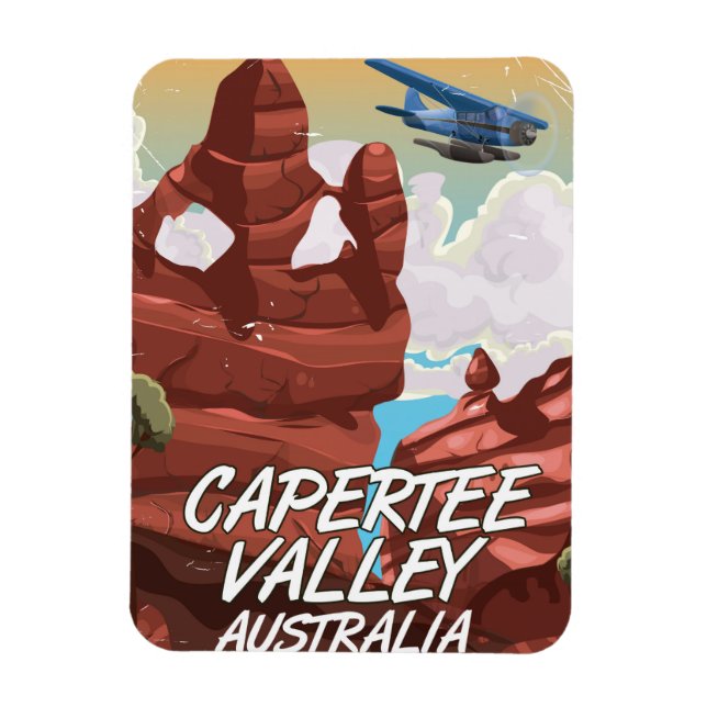 Imán Afiche de viaje de Capertee Valley Australia (Vertical)