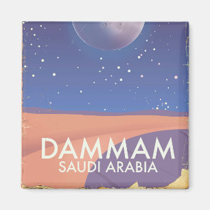 Imán Afiche de viaje de Dammam Arabia Saudita