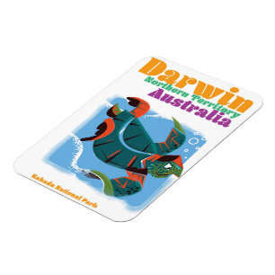 Imán Afiche de viaje de Darwin, Territorio del Norte de