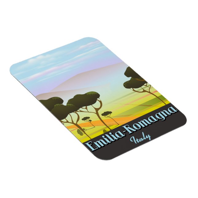 Imán Afiche de viaje de Emilia-Romagna Italia (Lado Derecho)