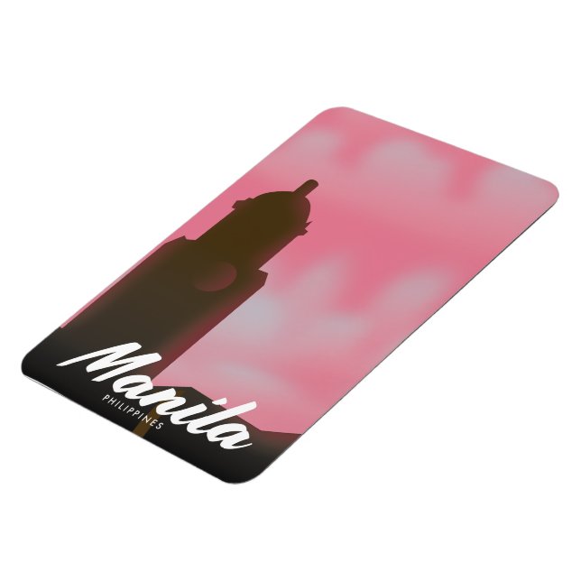 Imán Afiche de viaje de Filipinas en Manila. (Lado Izquierdo)