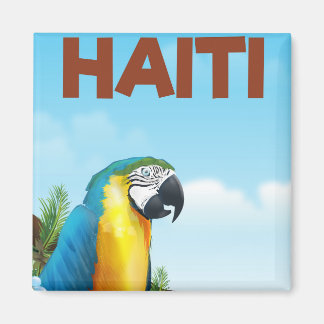 Imán Afiche de viaje de Haití