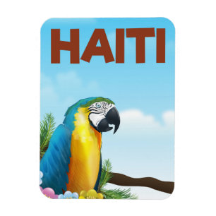 Imán Afiche de viaje de Haití