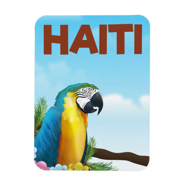 Imán Afiche de viaje de Haití (Vertical)
