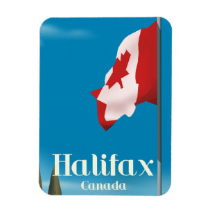 Imán Afiche de viaje de Halifax Canada