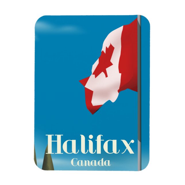 Imán Afiche de viaje de Halifax Canada (Vertical)