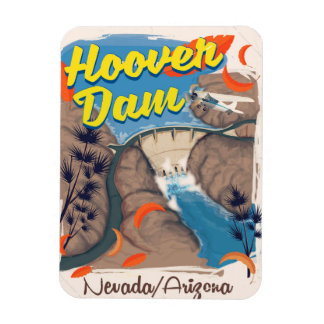 Imán Afiche de viaje de Hoover Dam Nevada/Arizona