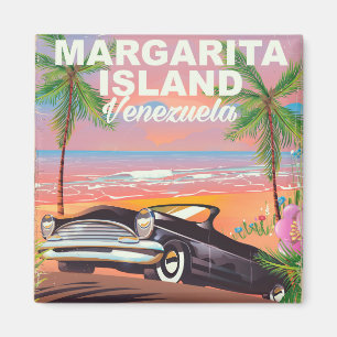 Imán Afiche de viaje de la isla Margarita