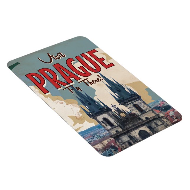 Imán Afiche de viaje de la República Checa (Lado Derecho)