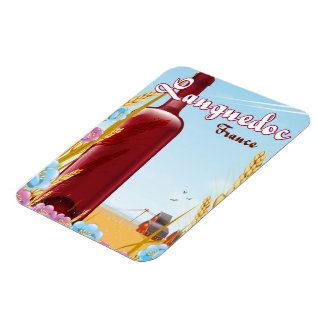 Imán Afiche de viaje de Languedoc Francia