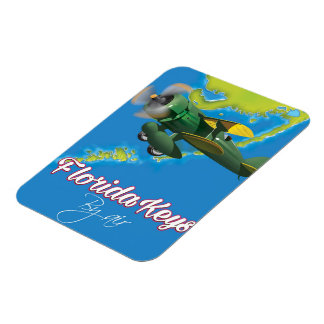 Imán Afiche de viaje de las Cayas de Florida