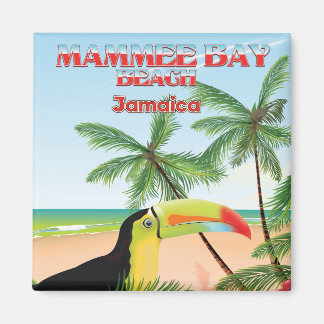 Imán Afiche de viaje de Mammee Bay Beach Jamaica