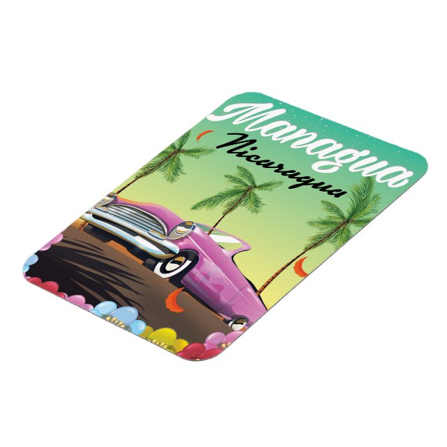 Imán Afiche de viaje de Managua - Nicaragua (Lado Izquierdo)