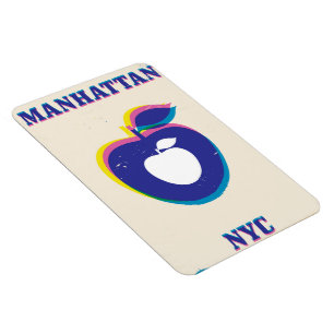 Imán Afiche de viaje de Manhatten NYC