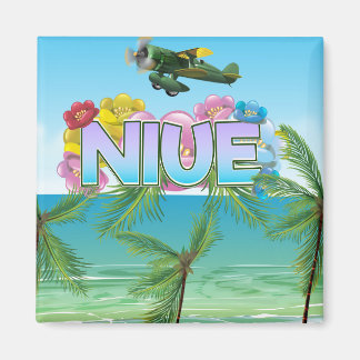 Imán Afiche de viaje de Niue South Pacific