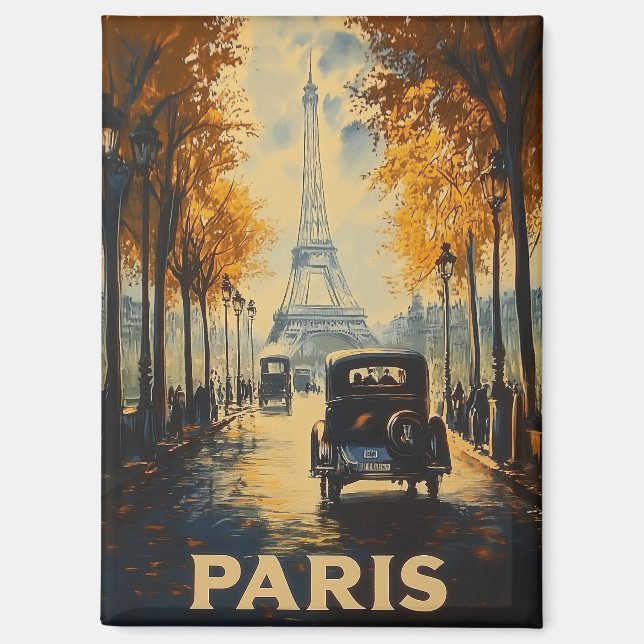Imán Afiche de viaje de París de los años 30 (Anverso)