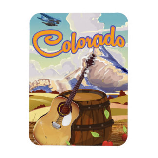 Imán Afiche de viaje de personalizado de época de Color