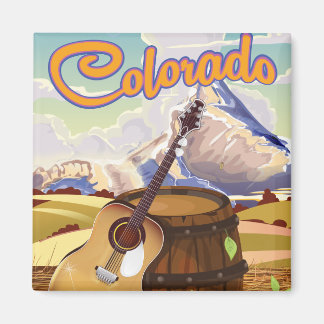 Imán Afiche de viaje de personalizados de época de Colo
