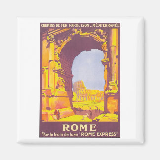 Imán Afiche de Viaje de Roma