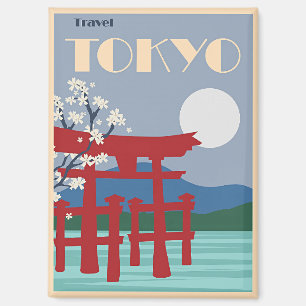 Imán Afiche de viaje de Tokio