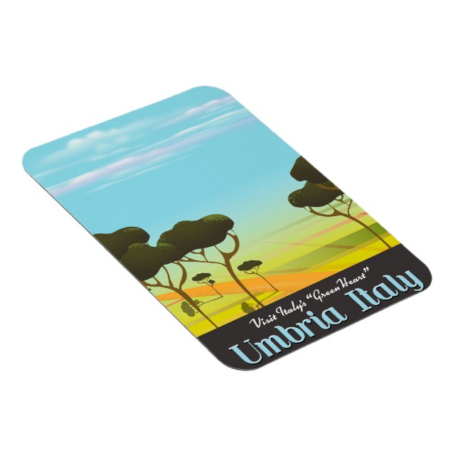 Imán Afiche de viaje de Umbría Italia (Lado Derecho)