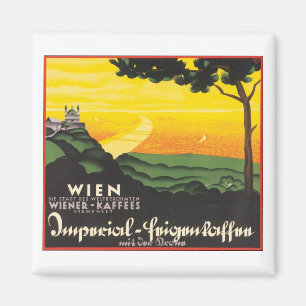 Imán Afiche de viaje de Wien