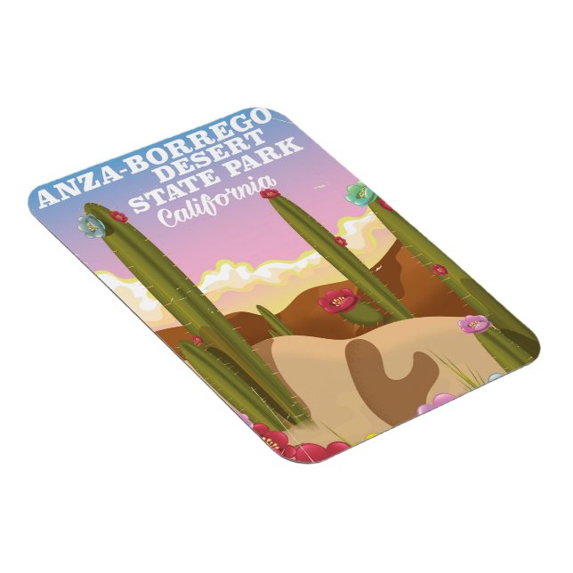 Imán Afiche de viaje del Parque Estatal del Desierto de (Lado Derecho)