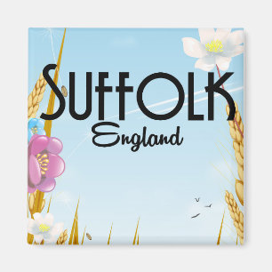 Imán Afiche de viaje del personalizado de granja Suffol