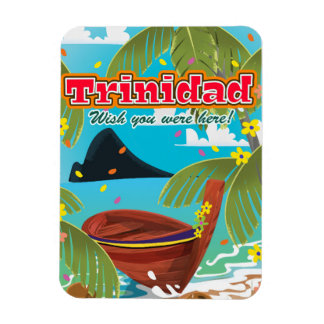 Imán Afiche de viaje del personalizado de Trinidad