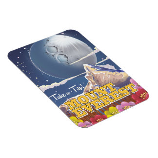 Imán Afiche de viaje del Personalizado Monte Everest