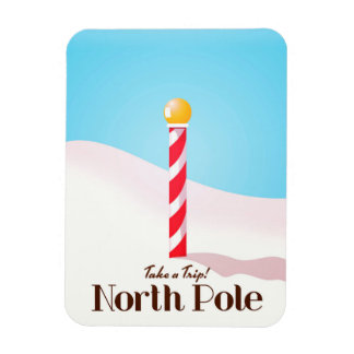 Imán Afiche de viaje del Polo Norte