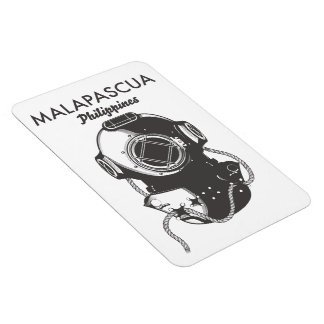 Imán Afiche de viaje para buceo de Filipinas