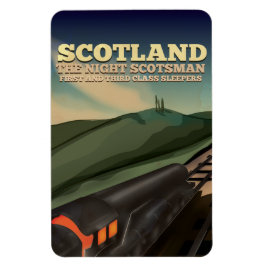 Imán Afiche de viaje para locomotoras en Escocia