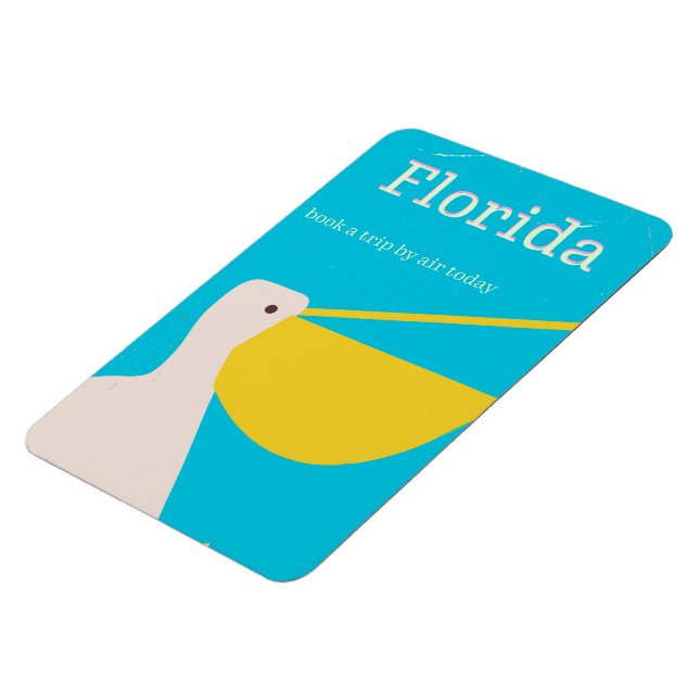 Imán Afiche de viaje por Florida (Lado Izquierdo)
