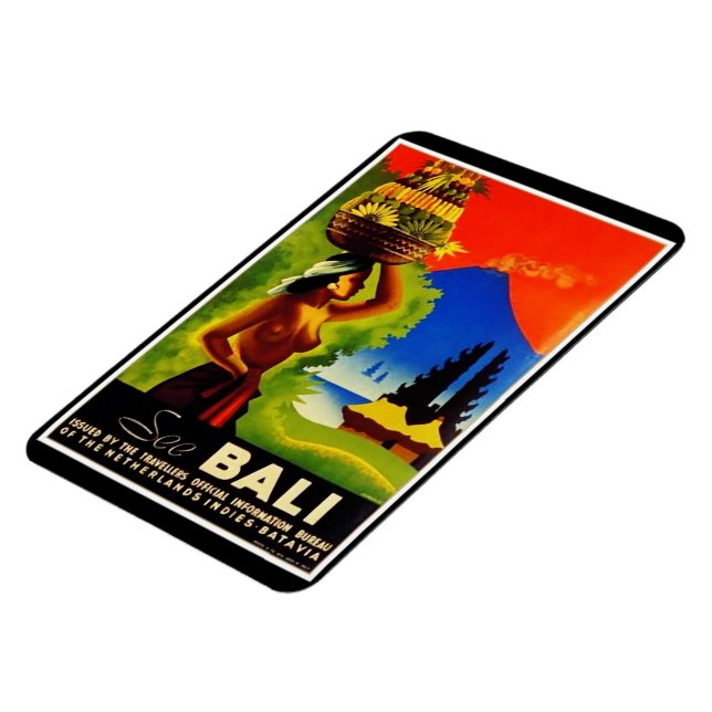 Imán Afiche de Viajes de Bali para Indonesia (Lado Izquierdo)