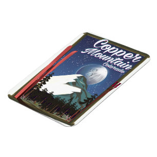 Imán Afiche de viajes de Colorado
