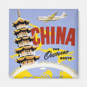 Imán Afiche De Viajes Para Northwest Orient Airlines