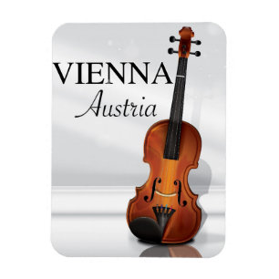 Imán Afiche de Violin de Viena