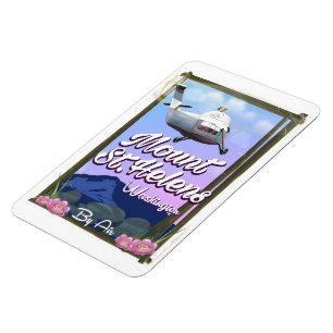 Imán Afiche del Monte St. Helens Washington Travel