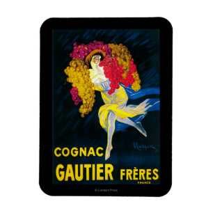 Imán Afiche promocional de Cognac Gautier, Francia