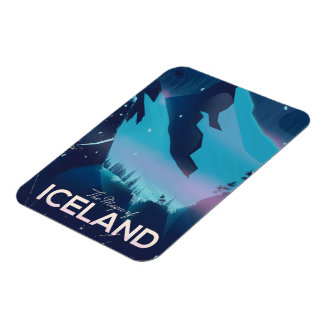 Imán Afiche sobre la magia de Islandia