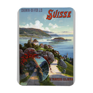 Imán Afiche Suiza de viajes por turismo