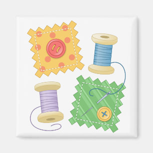 Imán Afición de costura del arte que acolcha