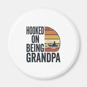 Imán Aficionado a ser abuelo Pesca Diseño vectorial ret