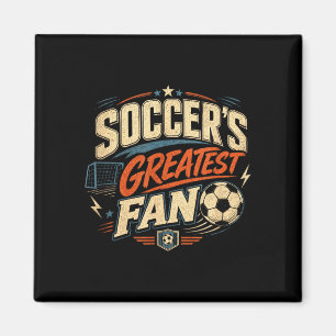 Imán Aficionado del fútbol fan jugador idea genial 
