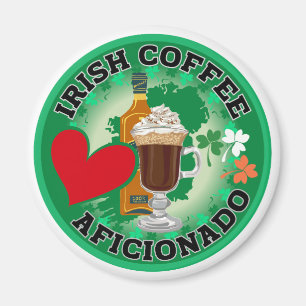 Imán Aficionados al café irlandés.
