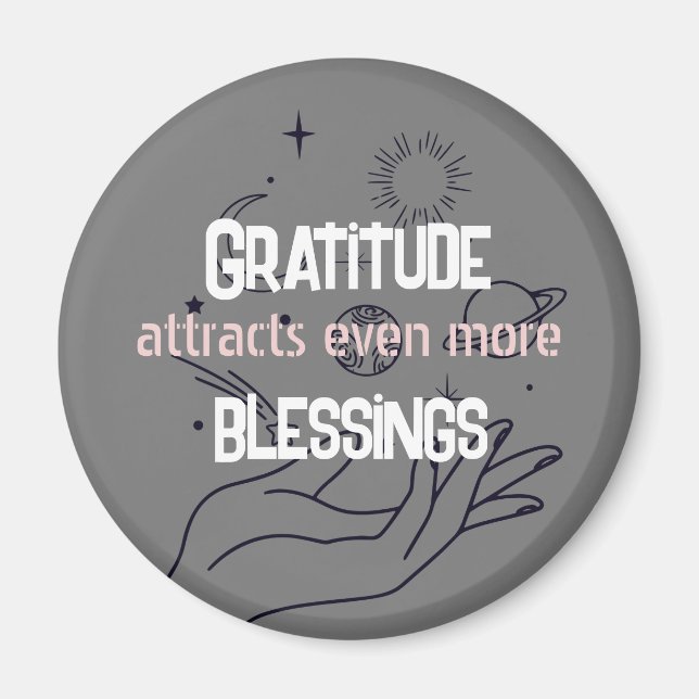 Imán Afirmación de manifestación (Frente)