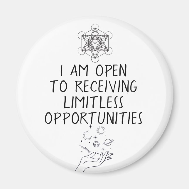 Imán Afirmación de manifestación (Frente)