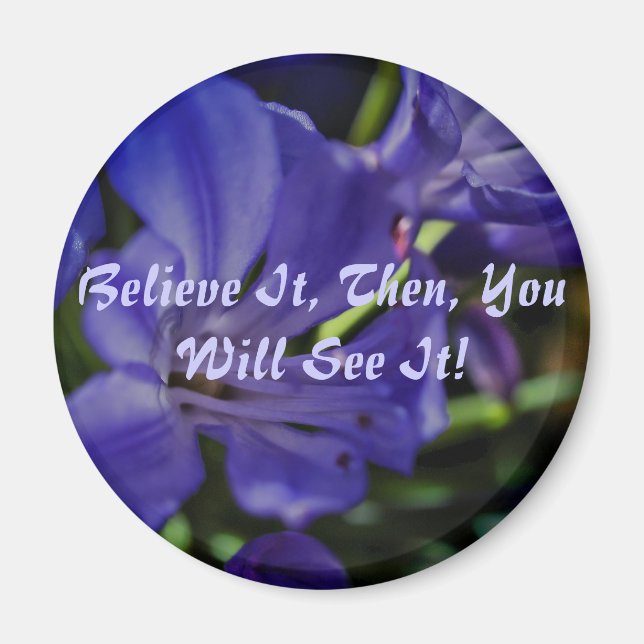 Imán Afirmaciones y un nuevo mundo (Frente)